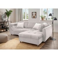 Livetastic ROZKLADACIA ROHOVÁ POHOVKA, textil, béžová