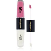 Dermacol 16H Lip Colour langlebiger, glänzender Lippenstift Farbton 11 Soft Heart 2x4 ml