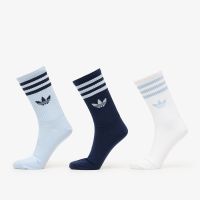 Κάλτσες adidas 3-Stripes Crew Socks 3 Pairs Wonder Blue/ Night Indigo/ White M