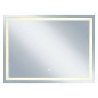 German Nástěnné LED zrcadlo / 80 x 60 cm / dotykový senzor / stříbrná