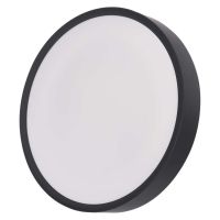 LED přisazené svítidlo RORI kruhové, černé, 17W, se změnou CCT