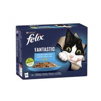 Felix Fantastic Multipack losos/platýs/tuňák/treska v želé 12x85g