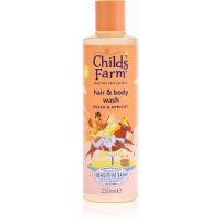 Childs Farm Hair & Body Wash umývateľná emulzia na telo a vlasy Peach & Apricot 250 ml