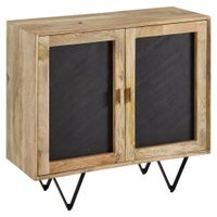 MID.YOU KOMODA, mangové drevo, hnedá, 80/75/35 cm