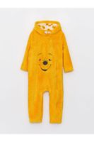 LC Waikiki Lcw Winnie the Pooh Embroidered Plush Baby Boy Jumpsuit (0-12 Months with Booties, 12 Months Without Booties)