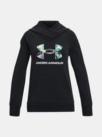 Under Armour Rival Logo Hoodie Sweatshirt Kinder Schwarz