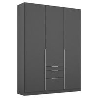 Rauch Möbel SKRIŇA S OTOČNÝMI DVERAMI, sivá, 136/229/54 cm