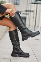 Boto Női Glany téli csizma Eko Bőr Fekete Selvina