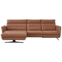 Dieter Knoll ROHOVÁ SEDAČKA, kůže, barvy lískového ořechu