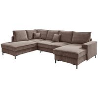 MID.YOU SEDACÍ SOUPRAVA, textil, šedavě hnědá