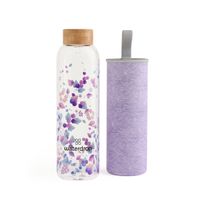 Waterdrop Waterdrop® skleněná lahev design BOOST lahev z borosilikátového skla 600 ml