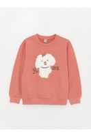 LC Waikiki Crew Neck Embroidered Long Sleeve Girl's Sweatshirt