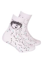 Gatta G34.01N Cottoline girls' socks patterned 27-32 white 232