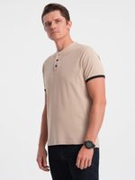 Ombre Clothing T-Shirt Beige