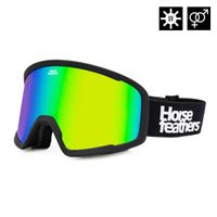 HORSEFEATHERS Okuliare na snowboard Huck - black/mirror green GREEN