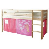 Livetastic VYVÝŠENÁ POSTEĽ, 90/200 cm prírodná farba, biela, pink