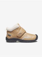Beige children's leather winter shoes Keen Kootenay III - unisex