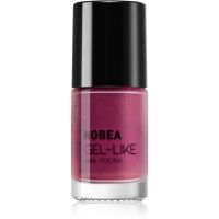 NOBEA Metal Gel-like Nail Polish lak za nohte z gel učinkom odtenek Pearl cherry #N55 6 ml