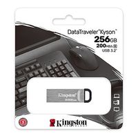 Kingston USB flash disk, USB 3.0, 256GB, DataTraveler(R) Kyson, stříbrný, DTKN/256GB, USB A, s poutkem