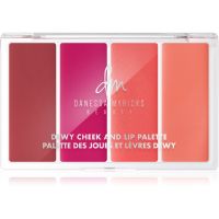 Danessa Myricks Beauty Dewy Cheek & Lip Palette večnamenska paleta za obraz odtenek Dew It Flirty 25 g