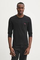 HUGO Bavlnené tričko s dlhým rukávom HUGO 3-pak LS-SHIRT RN TRIPLET