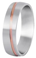 Beneto Exclusive Pánsky bicolor prsteň z ocele SPP07 69 mm