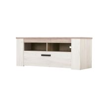 Ti'me TV DIEL, farba strieborného duba, 122,5/49,5/43,5 cm