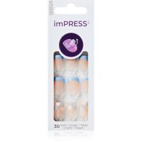 KISS imPRESS The No Glue Mani накладні нігті на клейкій основі 30 кс