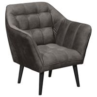 MID.YOU KOKTAILOVÉ KRESLO, textil, kompozitné drevo, tmavohnedá