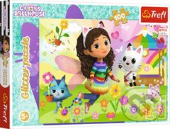 Třpytivé puzzle Gábinin kouzelný domek (100 dílků) - puzzle z kategorie Maxi dílky