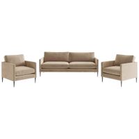 Livetastic SEDACÍ SESTAVA, textil, světle hnědá