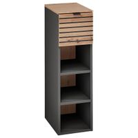 Voleo ZÁVESNÝ DIEL, grafitová, dub artisan, 25/84/37 cm