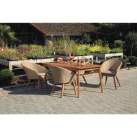 Gardenson ZÁHRADNÁ ZOSTAVA drevo, kov, plast, textil