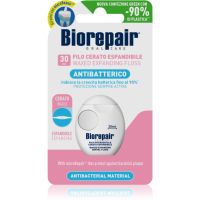 Biorepair Dental Floss Waxed Expanding gewachste Zahnseide für empfindliches Zahnfleisch Pink 30 m