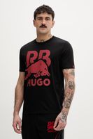 HUGO Pánske bavlnené tričko HUGO Dlix_RB