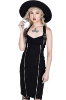 Damenrock KILLSTAR - The Devil Wears Stripes - Schwarz XS