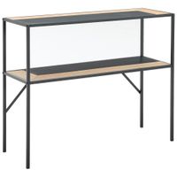 MID.YOU KONZOLOVÝ STOLÍK, jedľa, prírodná farba, čierna, 100/79/35 cm