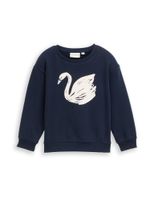 TOM TAILOR Sweater majica  mornarsko plava / siva / bijela