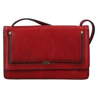 Katana Nicca bőr crossbody táska - sötétvörös