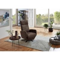 Sit & More RELAXAČNÉ KRESLO, textil, hnedá