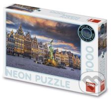 Bouře nad Antverpami neon - puzzle z kategorie Přírodní scenérie