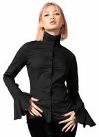 Damenbluse KILLSTAR - Feronia - Schwarz XXL