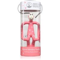 Matchstick Monkey Teething Toy and Gel Applicator гризалка с четка 2 в 1 Hearts Pink 1 бр.