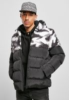 Statement Brushcamo Yoke Puffer Jacket černo/šedá