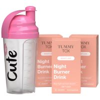 Night Burner Drink (Limette) – 3 Packungen + GRATIS Shaker