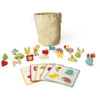 Janod Memory Touch Меморі з деревини 3-6 y 21 кс