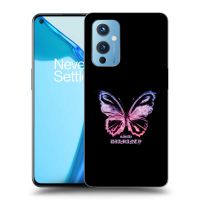 Silikónový čierny obal pre OnePlus 9 - Diamanty Purple