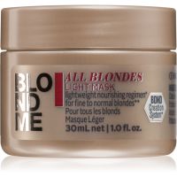 Schwarzkopf Professional Blondme All Blondes Light Maske mit ernährender Wirkung für feines bis normales Haar 30 ml