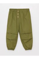 LC Waikiki Basic Gabardine Baby Girl Trousers with Elastic Waist