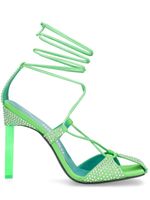 105mm Adele Lycra & Crystal Sandals